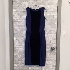 Mi Jong Lee velvet blend sheath dress sz 6 #H1